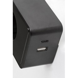 Naktinis šviestuvas Tivro LED 4W 3000, 4000, 6000K CCT keičiama balta spalva (Juoda)