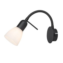 Sieninis šviestuvas Soma E14 1x MAX 40W (Juoda)
