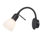 Sieninis šviestuvas Soma E14 1x MAX 40W (Juoda)