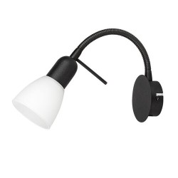 Sieninis šviestuvas Soma E14 1x MAX 40W (Juoda)