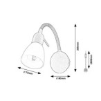 Sieninis šviestuvas Soma E14 1x MAX 40W (Juoda)