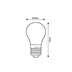 LED lemputė E27 Filament-LED 18W A70 3000K Šilta balta