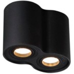 Taškinis šviestuvas Maxlight Basic Round 2xGU10 Juodas