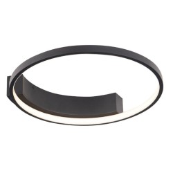 Lubinis šviestuvas VELVET Ø40cm Integruotas LED 25W Juodas