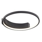 Lubinis šviestuvas VELVET Ø40cm Integruotas LED 25W Juodas