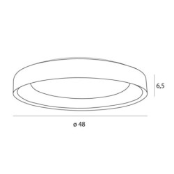 Lubinis šviestuvas Maxlight TORNADO Integruotas LED 40W Baltas 48cm