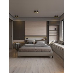 Taškinis šviestuvas FIX Integruotas LED 6W Juodas