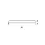 Linijinis šviestuvas Maxlight Flex 15W 58cm Juodas