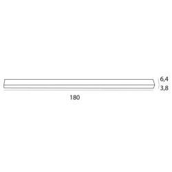 Linijinis šviestuvas Maxlight RX Integruotas LED 60W Juodas