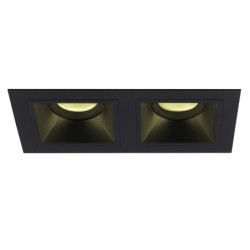 Įleidžiamas šviestuvas Maxlight Hit II 2xGU10 Juodas