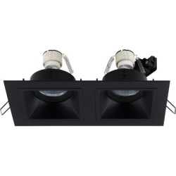 Įleidžiamas šviestuvas Maxlight Hit II 2xGU10 Juodas