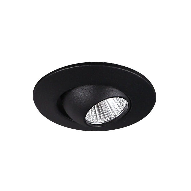 Įleidžiamas lubinis šviestuvas Yuca Integruotas LED 3W Juodas