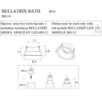 Įleidžiamas šviestuvo korpusas Bellatrix Bath Modulis H0112 Juodas
