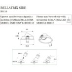 Įleidžiamas šviestuvo korpusas Bellatrix Side 1xH0112 Juodas