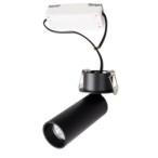 Maxlight Halo C Įleidžiamas lubinis šviestuvas Integruotas LED 7W Juodas