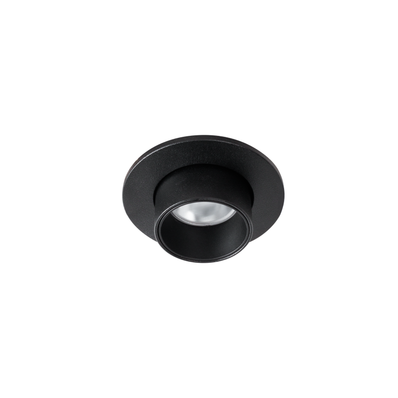 Įleidžiamas šviestuvas Halo E Integruotas LED 6W Juodas