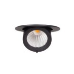 Įleidžiamas lubinis šviestuvas Rubio Integruotas LED 10W Juodas