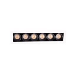 Taškinis šviestuvas Maxlight X-line H Integruotas LED 8W Baltas, Juodas