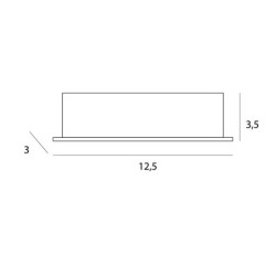 Taškinis šviestuvas Maxlight X-line H Integruotas LED 8W Baltas, Juodas