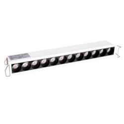 Linijinis šviestuvas Maxlight X-line Integruotas LED 15W Baltas, Juodas