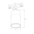 Maxlight Magnetinis reflektorius 18W Zigbee CCT Juodas