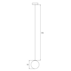 Magnetinis pakabinamas šviestuvas MAGNETIC DEC Integruotas LED 5.4W 3000K Juodas