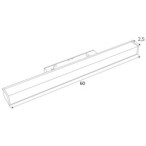 Linijinis magnetinis šviestuvas Maxlight Magnetic LIN 17W CCT (2700-5500K) Juodas