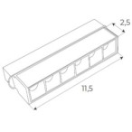 Maxlight Magnetic Linear grid 11.5cm 5.5W CCT Juodas