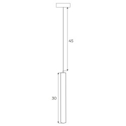 Maxlight MAGNETIC DEC pakabinamas šviestuvas magnetiniam bėgeliui Integruotas LED 3.8W Juodas