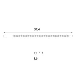 Magnetinis linijinis šviestuvas Maxlight MAGNETIC LIN 23.2W Juodas