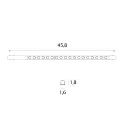 Magnetinis linijinis šviestuvas MAGNETIC LIN Integruotas LED 17.2W Balta