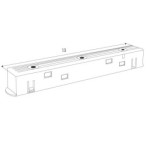 Tiesus magnetinės sistemos jungiklis Maxlight MAGNETIC ACC Juodas
