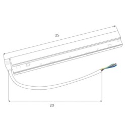 Maxlight MAGNETIC ACC maitinimo šaltinis DALI 100W Juodas