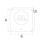 Maxlight Magnetic Network Gateway Zigbee/Tuya Baltas