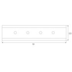 Maxlight MAGNETIC ACC Tiesi jungtis magnetinei sistemai Balta