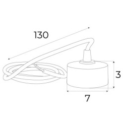 Magnetinės sistemos baldakimas Maxlight MAGNETIC ACC Baltas