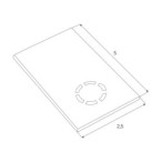 Maxlight Magnetinės sistemos galinis dangtelis MAGNETIC ACC Baltas