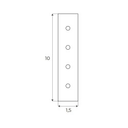 Magnetinės sistemos tiesaus sujungimo jungtis MAGNETIC ACC Balta