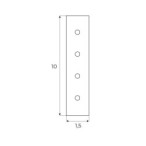 Magnetinės sistemos tiesaus sujungimo jungtis MAGNETIC ACC Balta