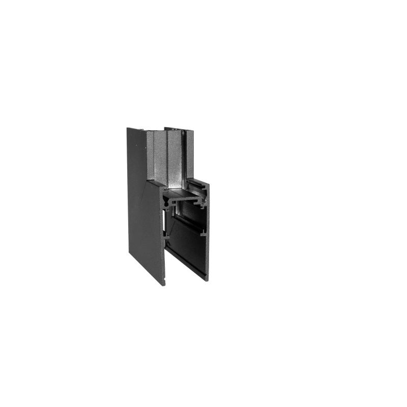 Magnetinės sistemos kampinis jungiklis MAGNETIC MEC Juodas