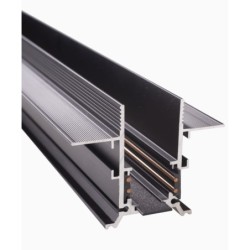 Magnetinis įleidžiamas bėginis takelis Maxlight MAGNETIC MEC 2m Juodas