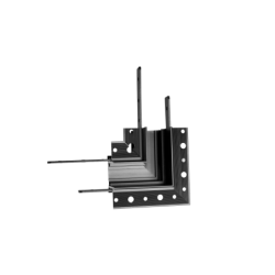 Magnetinės sistemos 90° kampas MAGNETIC MEC Juodas