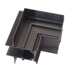 Maxlight MAGNETIC MEC magnetinio bėgelio kampinė jungtis Juoda