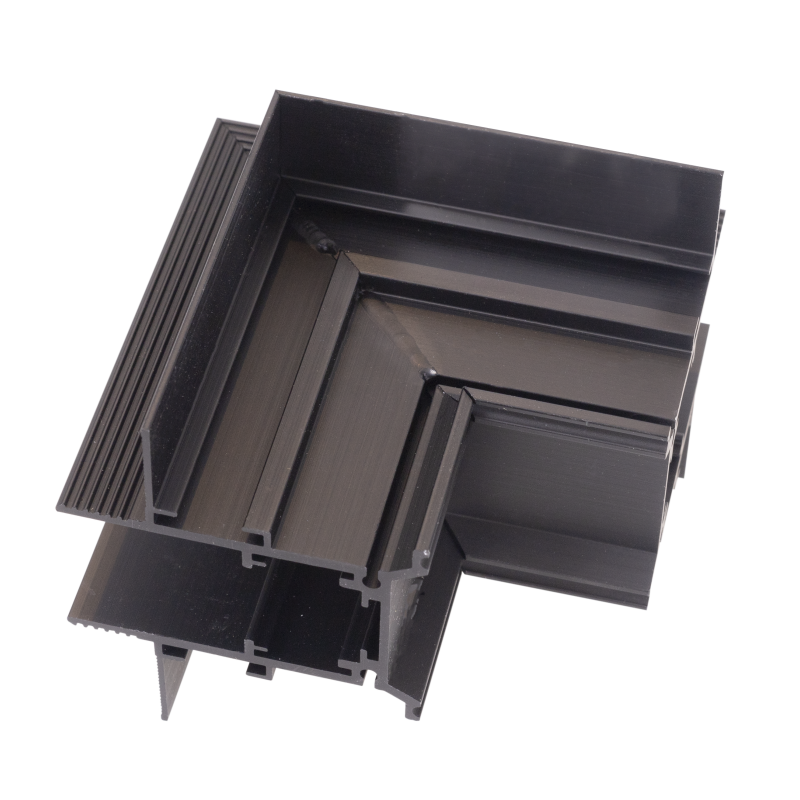 Maxlight MAGNETIC MEC magnetinio bėgelio kampinė jungtis Juoda