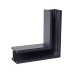 Magnetinio bėgelio 90° kampas Maxlight MAGNETIC MEC Juodas