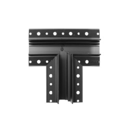 Magnetinis T-jungties įleidžiamas bėgelis Maxlight MAGNETIC MEC Juodas