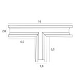 Magnetinis T-sujungimas MAGNETIC MEC Juodas