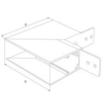 Magnetinės sistemos kampas Maxlight MAGNETIC MEC Baltas