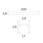 Magnetinis bėginis takelis MAGNETIC MEC 2m Baltas