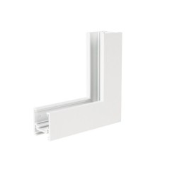 Kampinė jungtis magnetiniam bėgeliui MAGNETIC MEC Balta